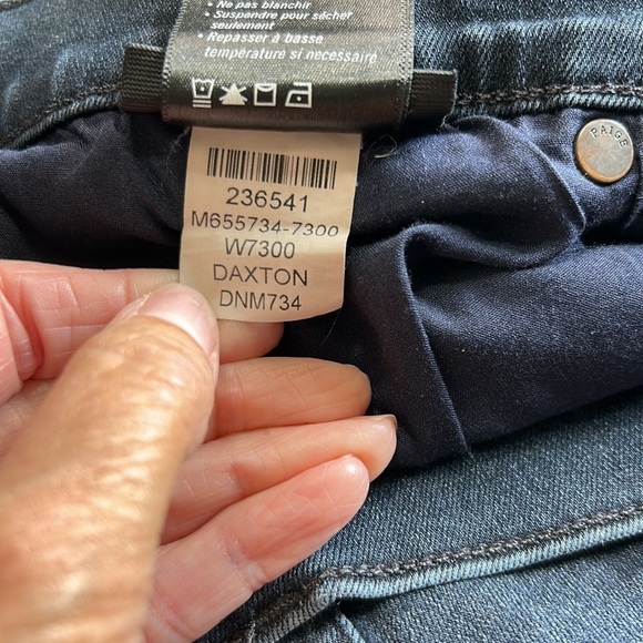 PAIGE Federal Daxton Dark Wash Straight Leg Jeans Mens Size 32 - Picture 11 of 11